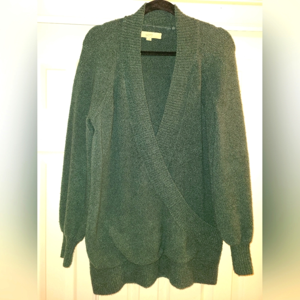 Ann Taylor LOFT Dark Green Sweater